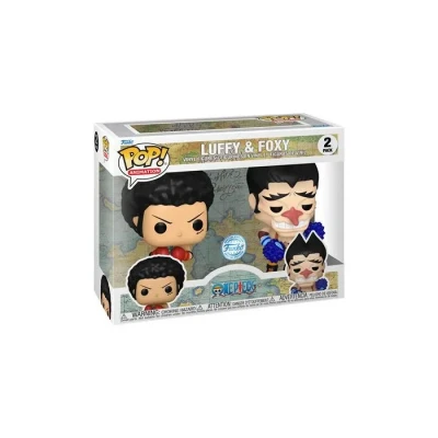 Image de Pack 2 Figurines Funko Pop Animation One Piece Luffy &amp; Foxy with Chase Modèle aléatoire Neuf
