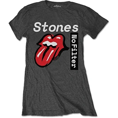 Image de T Shirt # L Grey Femmina No Filter Text [Import]