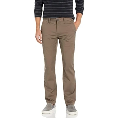 Image de Volcom Frickin Pantalon Chino Stretch Coupe Moderne, Champignon 1, 31W x 34L Homme