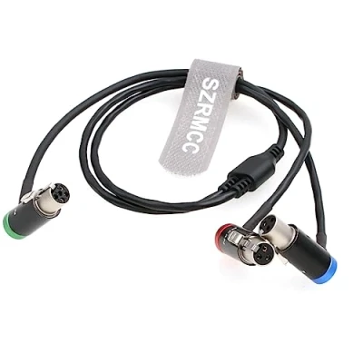 Image de SZRMCC TA5F Mini XLR 5 broches vers double TA3F 3 pour enregistreur Lectrosonics SRc5P/SRb5P appareils audio 633 664 688 788T