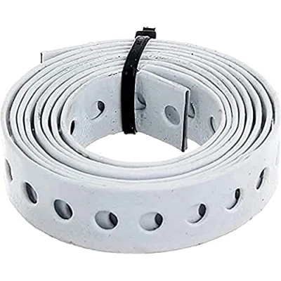 Image de Alberts 334253 Bande perforée avec ou sans bobine plastifiée blanche largeur 17 mm longueur 1,5 m