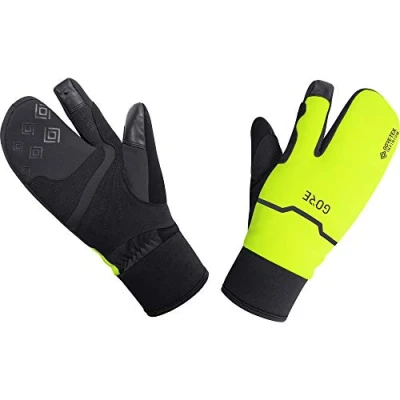 Image de GORE WEAR Thermo Split Gants, TEX INFINIUM, 7, Noir/Jaune Fluo