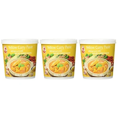 Image de COCK BRAND Lot Pâte De Curry Jaune 3 x 400g