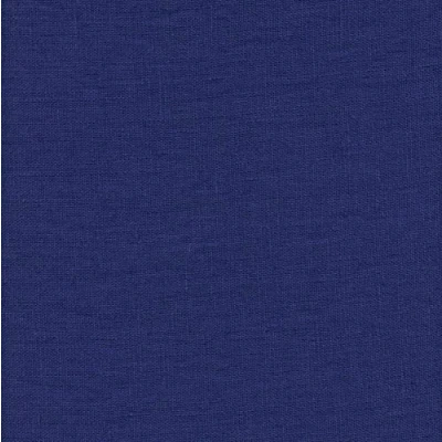 Image de Textiles français Tissu 100% Lin lavé de France avec Un Toucher Doux Bleu Indigo Largeur env. 145 cm (par mètre linéaire)