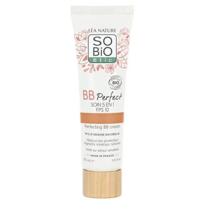 Image de LÉA NATURE SO bio étic BB Crème 5 en 1 certifiée Perfect Médium Hydrate Unifie Lisse Révèle l’éclat Protège la peau Hydrolat d&#039;hibiscus SPF 10 Vegan Made in France30 ml