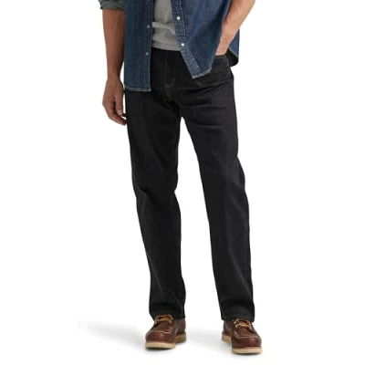 Image de Wrangler Authentics Jean Comfort Flex à Taille décontractée, Charbon, 30W x 34L Homme