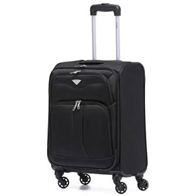 Image de Flight Knight Lightweight 4 Wheel 800D Soft Case Suitcases Cabin Carry on Hand Luggage Ryanir Maximium prioirty Approved