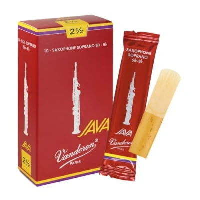 Image de Vandoren SR3025R Pack de 10 anches pour saxophone soprano SiB 2.5