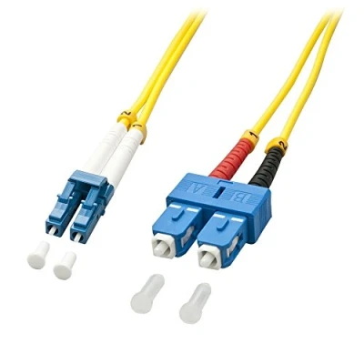 Image de Lindy 47454 câble InfiniBand et à fibres optiques 10 m LC Jaune Neuf