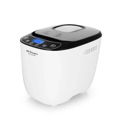 Image de Orbegozo MHP 3500 Machine à pain automatique, 12 programmes préconfigurés, minuteur, écran LCD, cuve anti adhésive, avec recette, 550 W