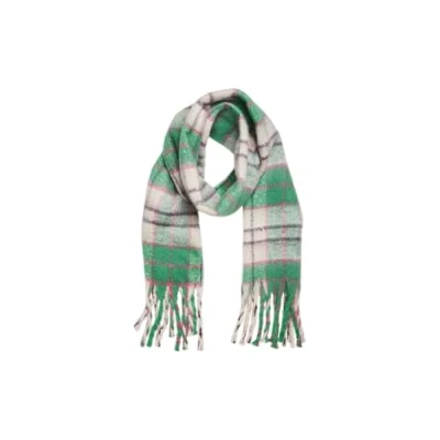 Image de VERO MODA VMIVY League Écharpe GA Noos, vert jolly/carreaux : magenta/prune PERFCT/OATMEAL, taille unique, Jolly Green/Checks: MAGENTA/PLUM unique