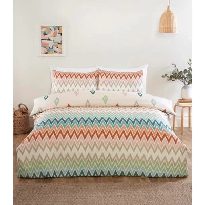 Image de Rapport Home Bali Parure de lit Double en Microfibre avec Housse Couette, Drap et taies d&#039;oreiller Assorties