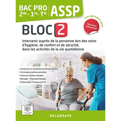 Image de Les Parcours Pros ASSP Bloc 2 2de, 1re, Tle Bac Pro (2023) Pochette élève Livre d’occasion Correct