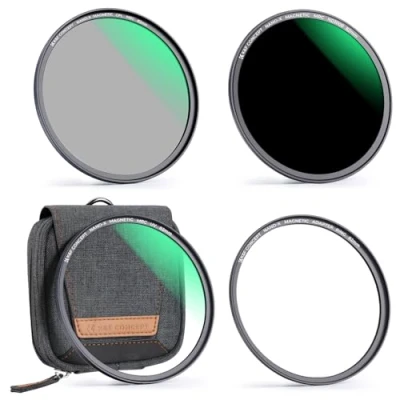 Image de K&amp;F CONCEPT Filtre 72mm UV + CPL Polarisant Circulaire ND1000 Magnetique avec Bague Base et Sac Installer Rapidement