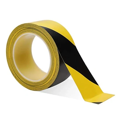Image de Bande Adhésive pour la Sécurité Ruban Antidérapant de Signalisation Danger en PVC Escaliers Marches échelles Noir et Jaune 33 m x 50 mm