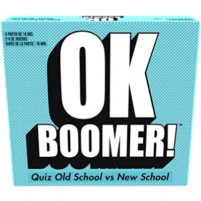 Image de Goliath OK Boomer Quiz Familial Toutes Les Générations Jeu de Société Testez vos connaissances Cartes A Jouer en Famille ou entre Amis Partir 14 Ans