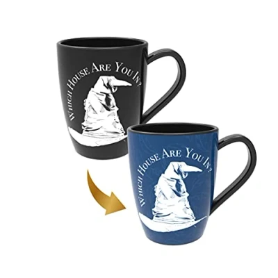Image de Harry Potter Sorting Hat Mug Ravenclaw, Heat Reveals The Hidden Hogwarts House, Thermal Pattern Change