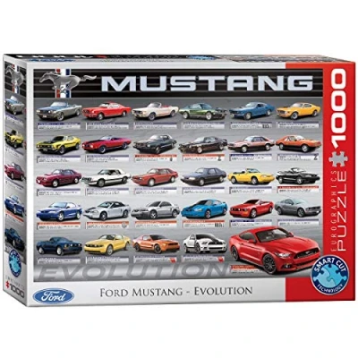 Image de EuroGraphics Ford Mustang Evolution Puzzle, 6000 0684, Multicolore