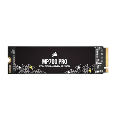Image de Corsair MP700 Pro 1 to M.2 PCIe Gen5 x4 NVMe 2.0 SSD 2280 Jusqu&#039;à 11 700 Mo/s en Lecture Séquentielle TLC NAND Haute Densité Noir