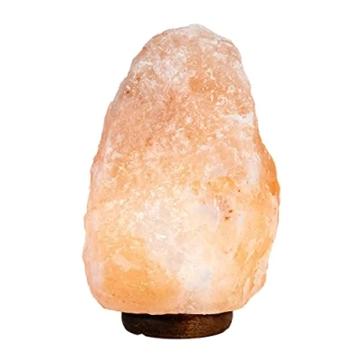 Image de Lampe en cristal de sel, sel l&#039;Himalaya, Naturelle et unique, Différentes dimensions transversales longitudinales, Une composition élégante l&#039;Himalaya (9 11kg, Rose)