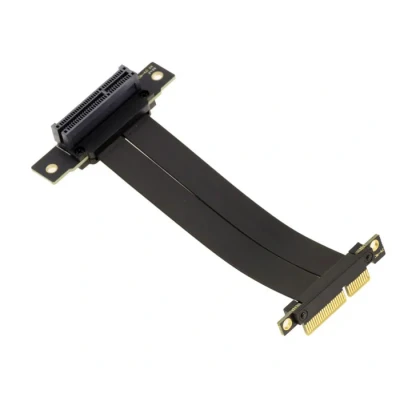 Image de Riser nappe d&#039;extension PCI Express Gen 4.0 un port PCIe x4 bande passante 64 GT/s