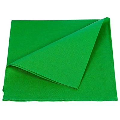 Image de PURECITY© Bandana Original Paisley Coton Foulard Qualité Supérieure Unité Lot de 6 12 52cm x 52 cm Tendance Accessoire Mode Nouvelle Collection (26# Vert uni)