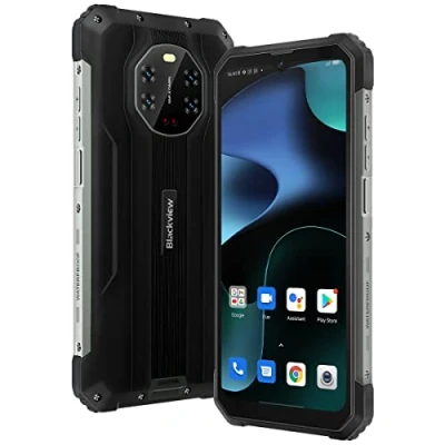 Image de Blackview 5G Smartphone Incassable BL8800, 50MP Caméra Quadruple, 20MP IR Vision Nocturne, Dimensity 700 8Go+128Go, 6.58&#039;&#039; FHD+, 8380mAh 33W Charge Rapide, IP68 Robuste Téléphone Débloqué NFC Noir