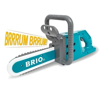 Image de BRIO Chainsaw Builder Tronçonneuse Jeu de rôle et Construction pour Enfants à partir 3 Ans, 34602, Blanc