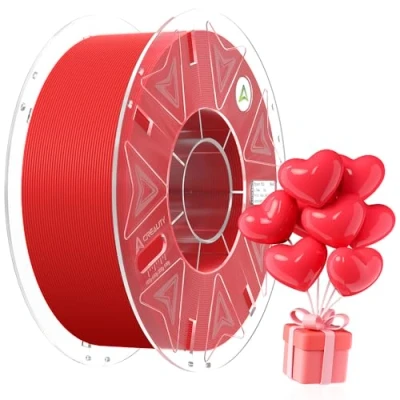 Image de Creality Filament officiel Hyper PLA rouge, 1 kg pour imprimante 3D RFID, impression à grande vitesse, résistant, lisse, puissance dépassée, précision dimensionnelle +/ 0,03 mm, 2,2 lbs/bobine