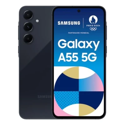 Image de Samsung Galaxy A55 5G 16,8 cm (6.6&quot;) Double SIM Hybride USB Type C 8 Go 128 5000 mAh Marine