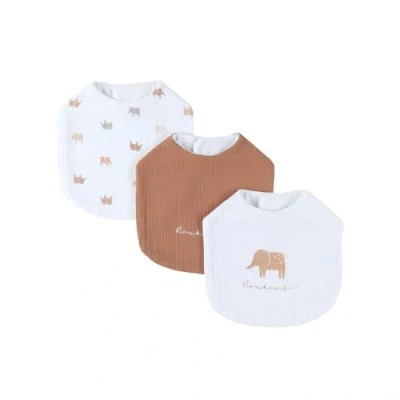 Image de NOUKIE&#039;S Lot de 3 bavoirs Mousseline Éléphant à 18 mois