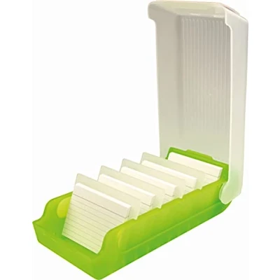Image de helit Beebox Boîte à cartes flash A8 pour 600 Vert citron