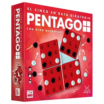 Image de SD GAMES PENTAGO Jeu de société stratégie avec Plateau Billes pour 2 Joueurs recommandé à partir 8 Ans
