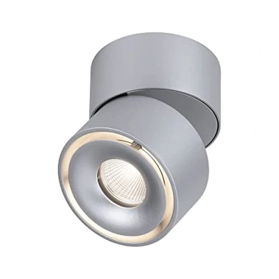 Image de Paulmann 93375 LED Spots encastrés Spircle 78 mm INCL. 1x8,0 W Blanc Chaud Chrome Mat luminaire en saillie Aluminium plafonnier 3000 K, 8