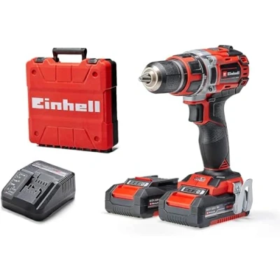 Image de Einhell Professional Perceuse Visseuse sans fil TP CD 18/50 Li BL Power X Change (Li ion, 18V, moteur charbon, Couple 50 Nm) Livré avec 2 Batteries 2,0Ah et un Chargeur