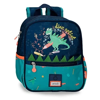 Image de Enso Dino artist Preschool Sac à dos Adaptable au Trolley Multicolore 23x25x10 cm Polyester 5.75L
