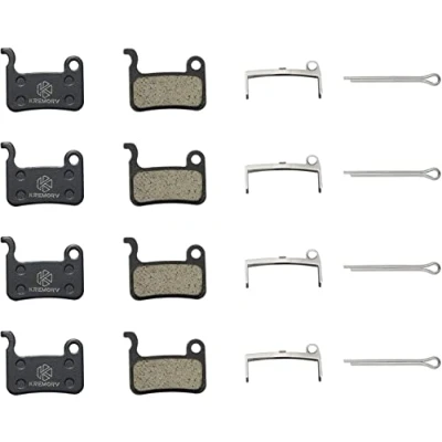 Image de KREMORV Plaquettes de Frein pour Shimano Deore XT XTR LX SLX Hone Alfine Saint 4 Paires à Disque Vélo A01S M06 M07 M07Ti M07S Ashima APV PCB TRP Dash