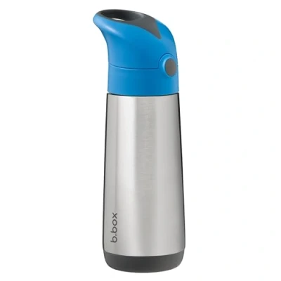 Image de b.box Bouteille d&#039;eau isotherme de 500 ml : garde les boissons froides jusqu&#039;à 15 heures, chaude 8 heures. triple paroi en acier inoxydable pour enfants. Passe au