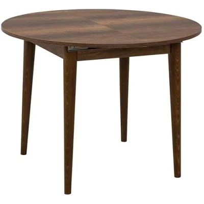 Image de Table repas en aggloméré avec allonge Vina noyer