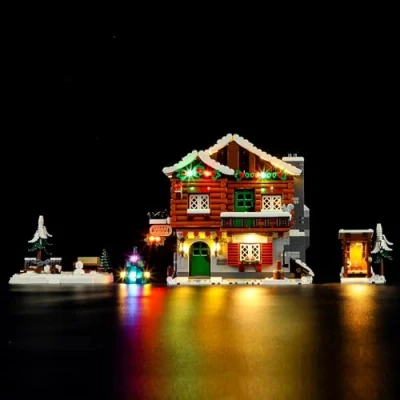 Image de YEABRICKS Lumière LED pour Lego 10325 Icons Alpine Lodge Modèle de blocs construction (jeu non inclus)