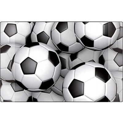 Image de Sous main Kangaro Motif football Antidérapant 38 x 58 cm Avec deux poches Pour chambre d&#039;enfant et d&#039;adolescent
