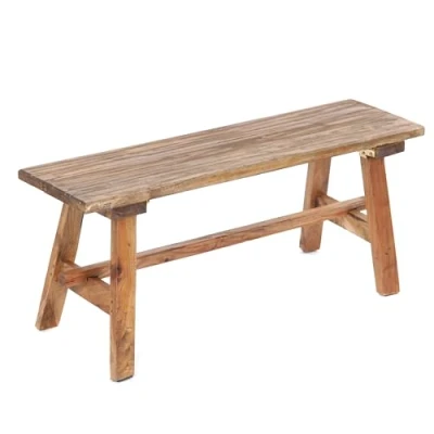 Image de DESIGN DELIGHTS Anzio 90 Banc en bois rustique x 39 26 cm (l H P) pliable d&#039;acajou de cuisine couleur : 08