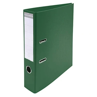 Image de Exacompta Réf. 53753E Carton de 10 Classeurs à levier A4 Prem&#039;Touch Dos 70 mm Mécanique 75 Dimensions extérieures : 32 x 29 7 cm Format classer Coloris Vert foncé