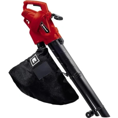 Image de Einhell Aspirateur souffleur de feuilles GC EL 3024 E (tube Ø 75 mm, puissance d’aspiration 650 m3/h, fonction broyage (10:1), vitesse soufflage 240 km/h, 40 L)
