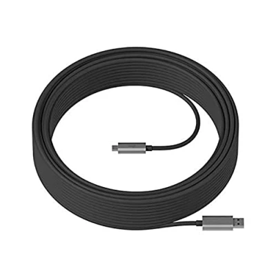 Image de Logitech MeetUp Mic Cable d&#039;extension USB Rallonge 10m pour Extension Microphones