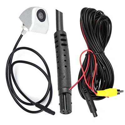 Image de caméra de recul Universelle, CCD Voiture Vue arrière inversée Parking Vision Nocturne étanche IP 68(Argent)