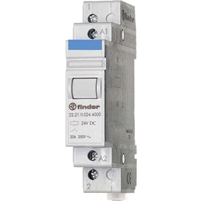 Image de Finder 222190244000PAS Relais modulaire 24 VDC 1 NO 20 A AgSno2