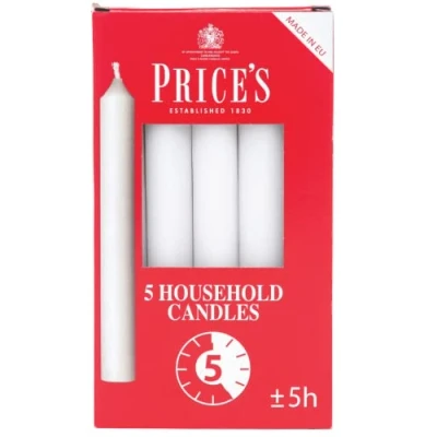 Image de Prix Bougies chandelles Blanc X5