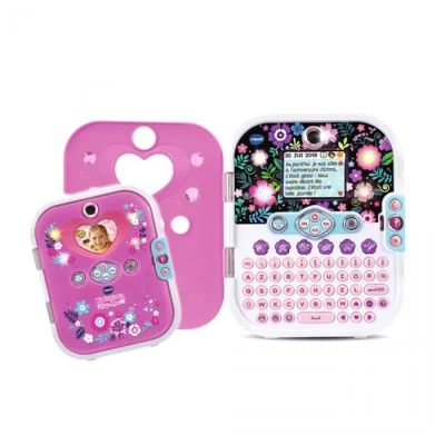 Image de VTech KidiSecrets Selfie Music 2.0 Rose, Journal Intime 8 en 1 avec Reconnaissance Faciale, Appareil Photo, Jouet Électronique Sons et Lumières, Cadeau Enfant de 6 Ans à 12 Contenu Français