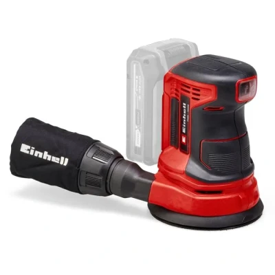 Image de Einhell Ponceuse excentrique sans fil TE RS 18 Li Solo Power X Change (18V, Variateur électronique, Système auto agrippant, avec 1 feuille abrasive) Livré Batterie ni Chargeur